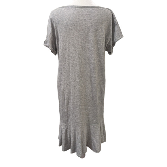 Velvet Graham Heather Grey Salome Cotton Vintage Slub Dress Medium - Picture 7 of 9